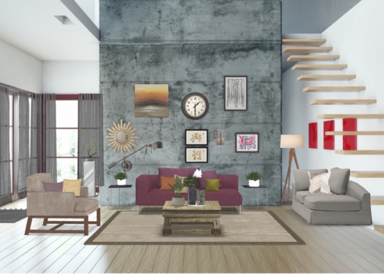 New Living Room  Design Rendering