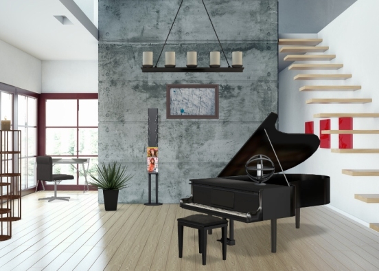 I can't play the piano but i was once told that if you repeat to do what you whish too  it will come true Design Rendering