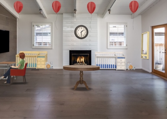 el cuarto de bebé bonito😍😘🥰 Design Rendering