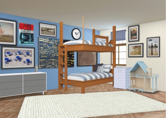 Pirate bedroom Design Rendering