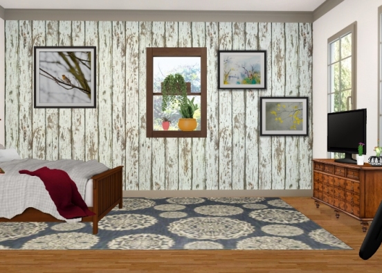 Cozy Bedroom  Design Rendering