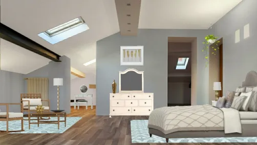 Beautiful Bedroom with Seating
