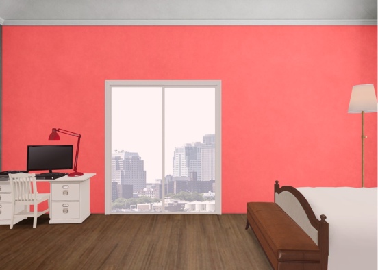 red dorm Design Rendering