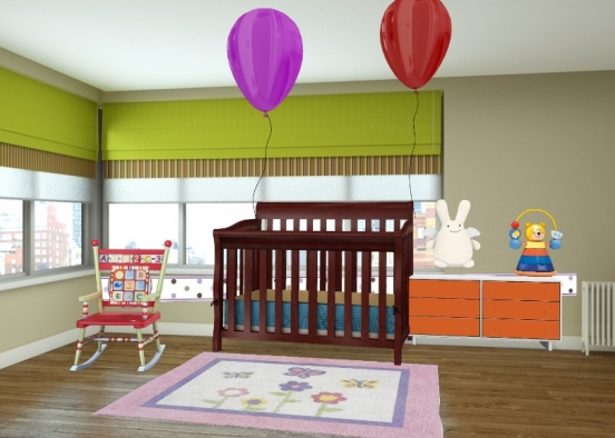Habitacion  infantil Design Rendering