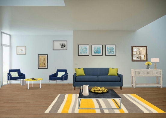 House #2 living room  Design Rendering