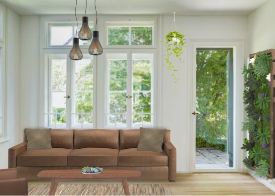 natural living room Design Rendering