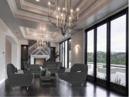 Black Luxury Living Room 