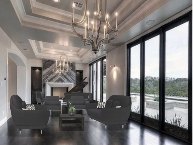 Black Luxury Living Room 