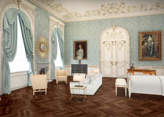 Louis XVI Chambre Design Rendering