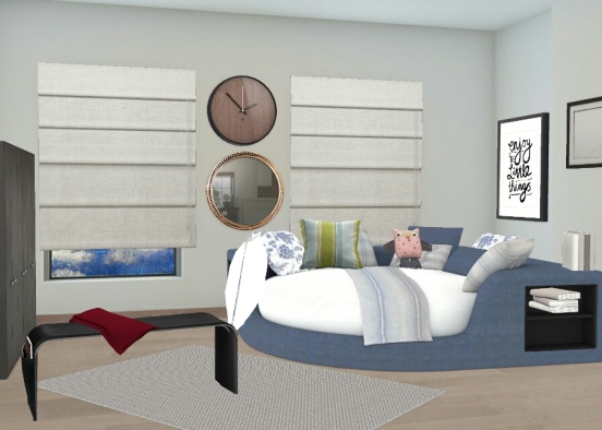 Schlafzimmer in Luxus Design Rendering