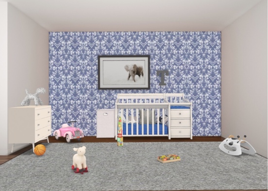 Dream Home (home arts) baby’s nursery Design Rendering