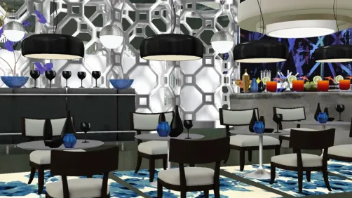 Un bar restaurant elegant