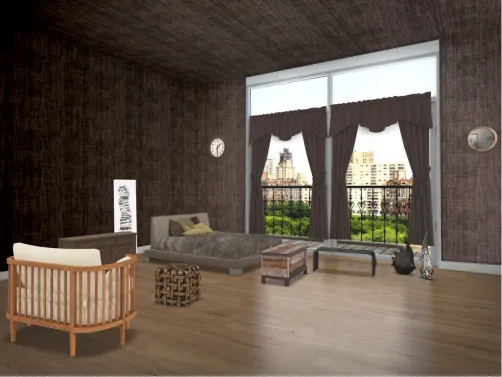 brown room