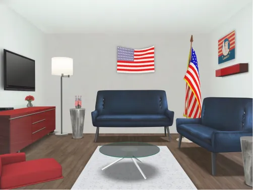 Red Blue and White!