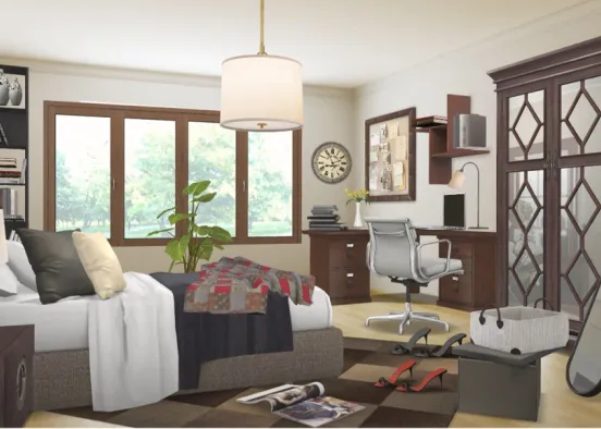messy bedroom 😇 Design Rendering