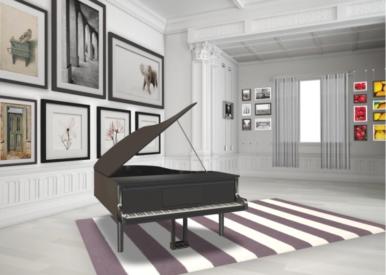 The budding pianist Design Rendering