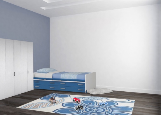 A classic blue boys bedroom 👍🏻 Design Rendering