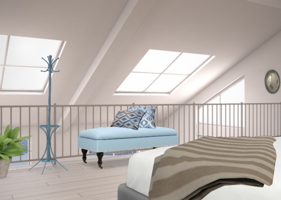 Dormitorio loft Design Rendering