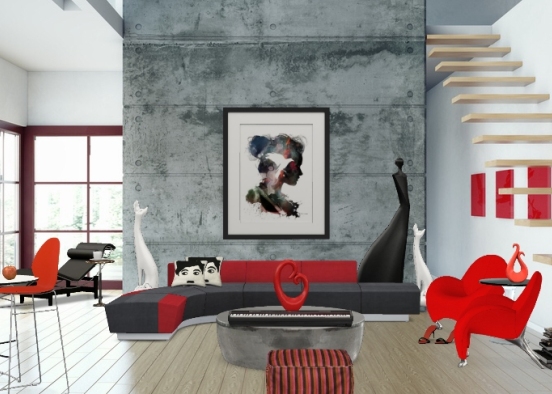 Cin's Modern Living Room Design Rendering