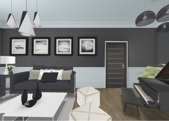 Grey room  Design Rendering