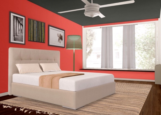 Spare bedroom Design Rendering