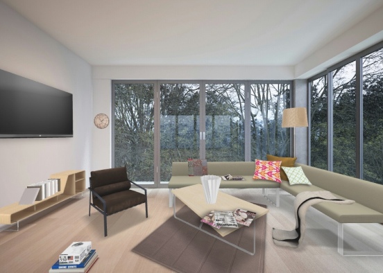 perfect living room Design Rendering
