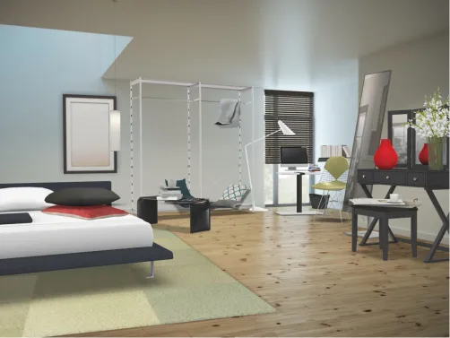 Лаконичная спальня — Minimalistisches Schlafzimmer