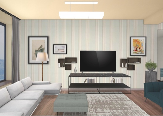 pretty  #livingroom Design Rendering