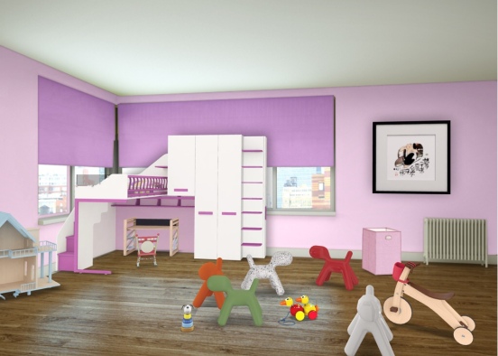children’s room  Design Rendering