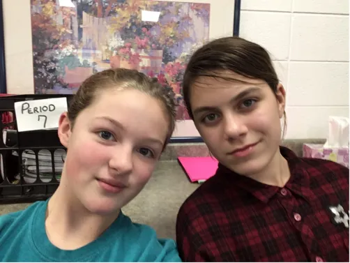 left is me right is Libby 
