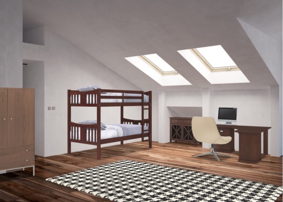 My and My Brothers Room Design Rendering