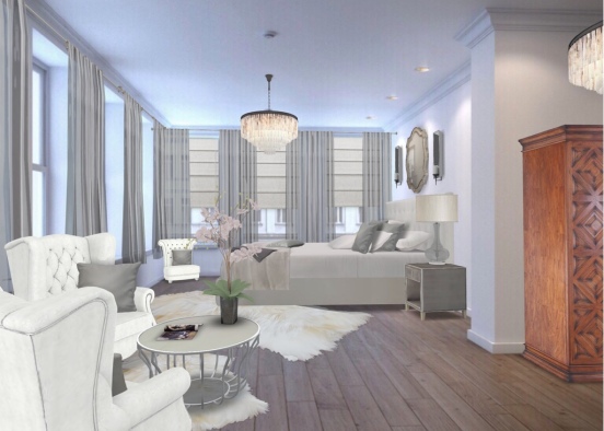 Penthouse Bedroom Suite Design Rendering