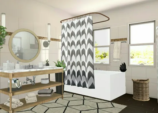 Salle de bain cosy🎀 Design Rendering