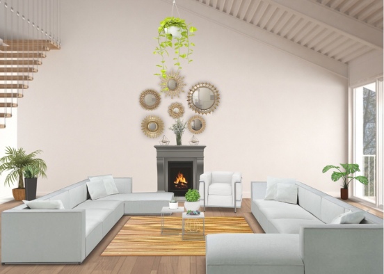 chilling living room  Design Rendering