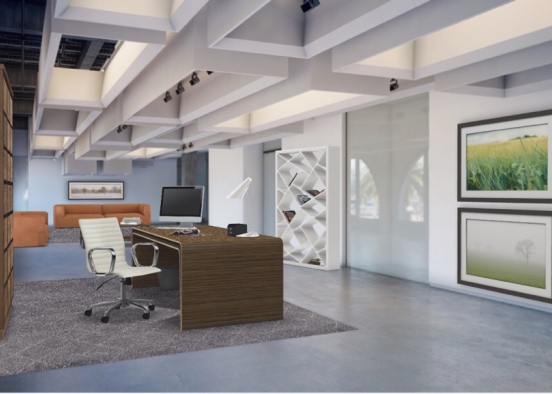 commercial company office Design Rendering