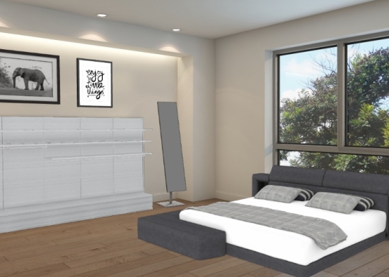 Dormitorio moderno Design Rendering