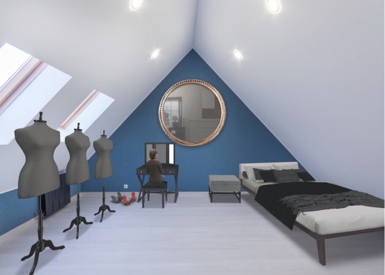 Modern bedroom! Design Rendering