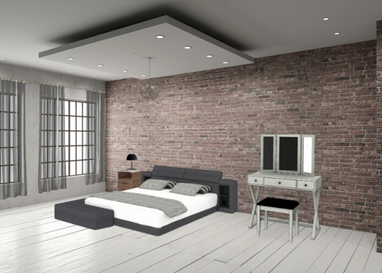 Chambre simple Design Rendering