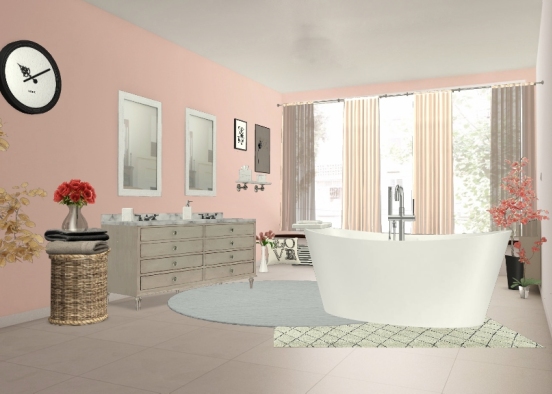 Salle de bain de princesse Design Rendering