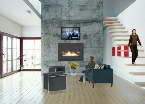 Living room, bob&karean Design Rendering