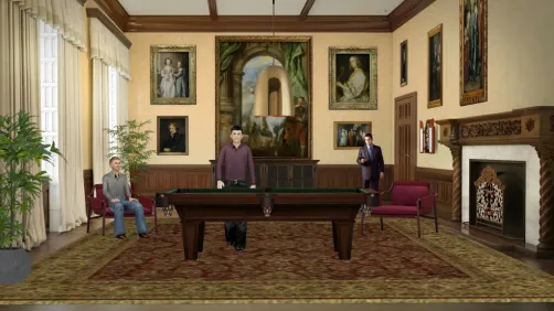 Salle de jeu contemporain à la louis 1r