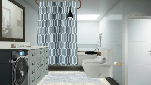 Grey bathroom