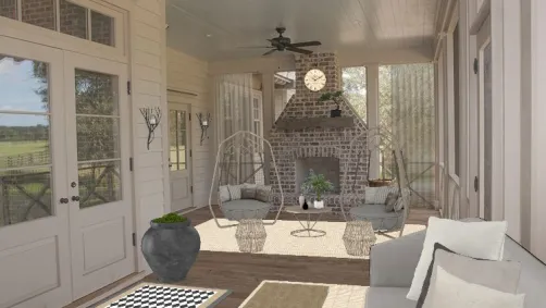 Screened porch