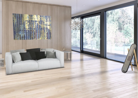 A comfortable living room Design Rendering