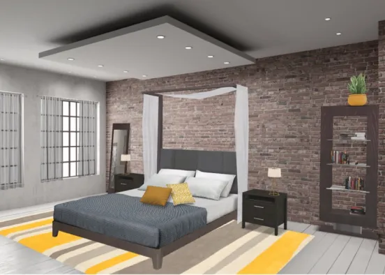 Loft bedroom  Design Rendering