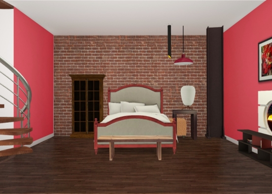 Red and Lovely Design Rendering