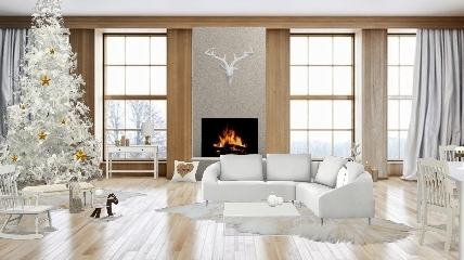 Bianco natal. White style. ❤️🌲☕ Design Rendering