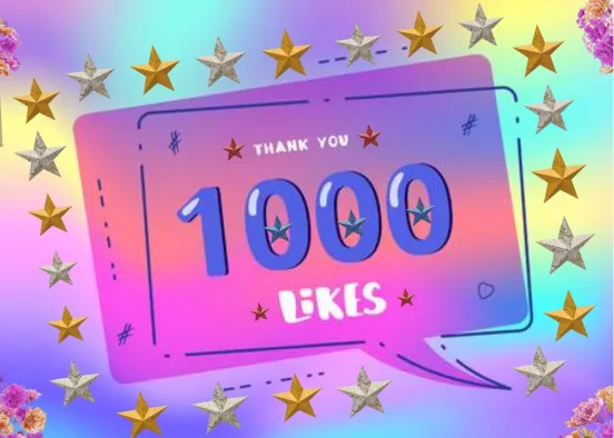 THANK YOU 1000 LIKES!!!!!! Design Rendering