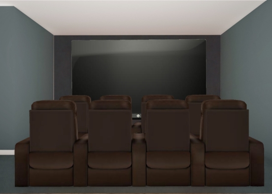 Movie room Design Rendering