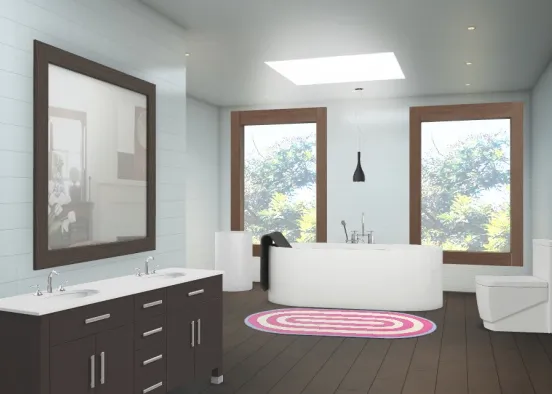 Modern Bathroom LTD Design Rendering